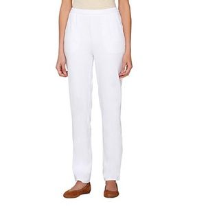 Linea by Louis Dell’Olio knit pull on pants 2X wht